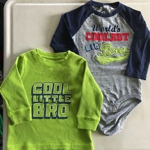SOLD!!! 2 Baby Boy 😍 Shirt/onesie 12-18 Months